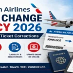 American Airlines Name Change Policy 2026