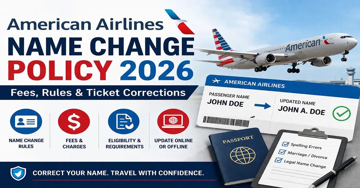 American Airlines Name Change Policy 2026