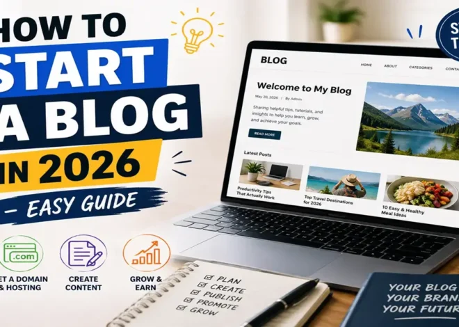 How to Start A Blog in 2026 – Easy Guide