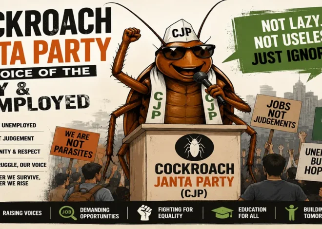 Cockroach Janta Party — The Voice of the Lazy & Unemployed