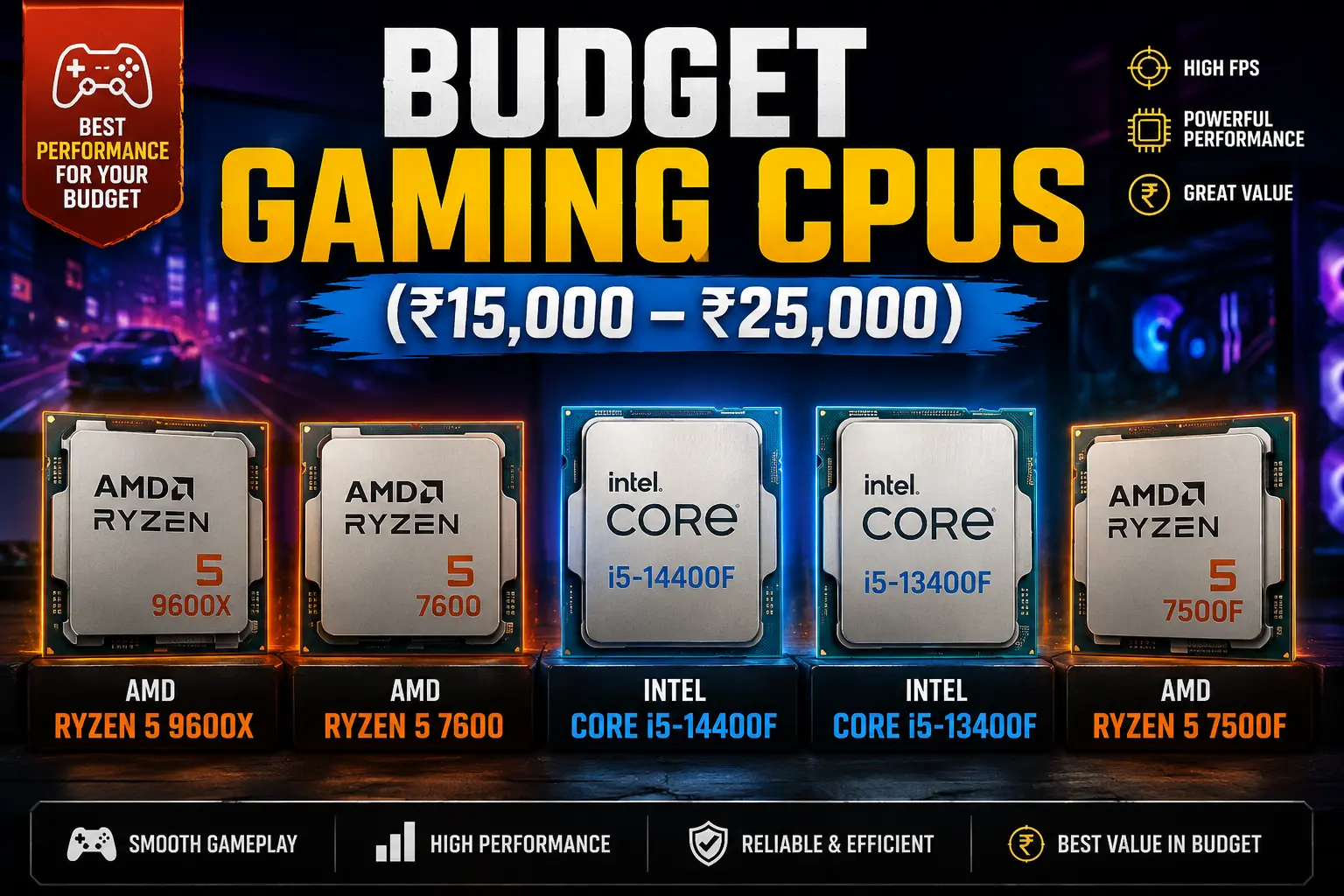 Budget Gaming CPUs