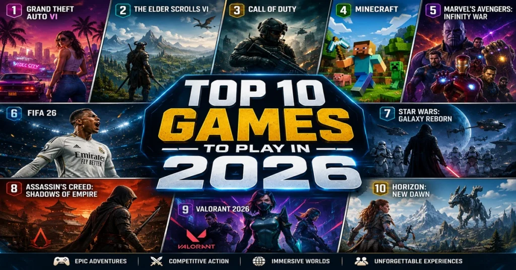 Top 10 Best Games to Play in 2026 - Play Today