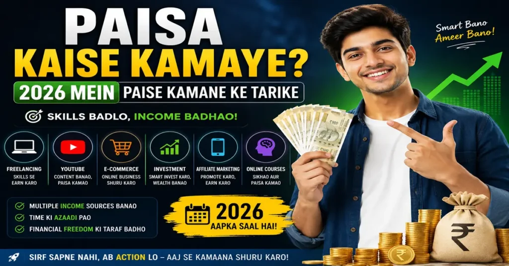 Paisa Kaise Kamaye? 2026 Mein Paise Kamane Ke Tarike