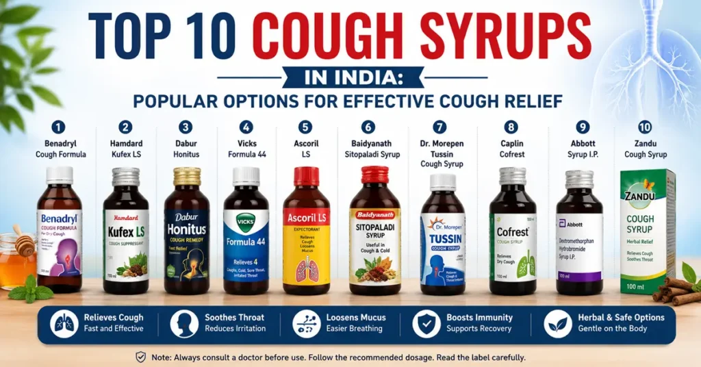 Top 10 Cough Syrups in India: Popular Options for Effective Cough Relief