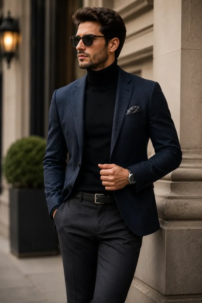 Turtleneck with Blazer